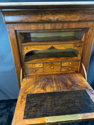 Secrétaire XIXe en noyer d'époque Louis-Philippe