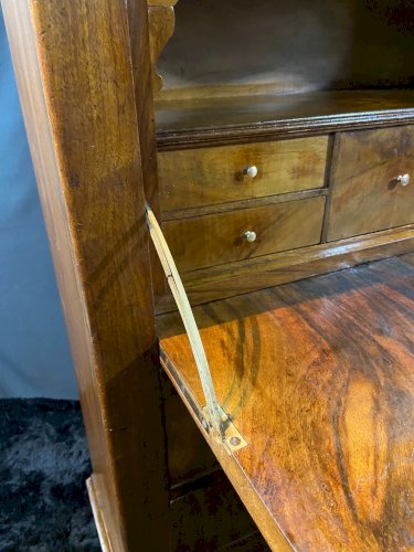 Secrétaire XIXe en noyer d'époque Louis-Philippe