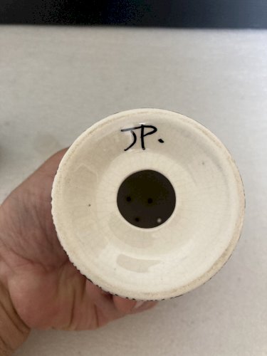 Sel et Poivre Vintage, Salière et Poivrière Céramique signés JP