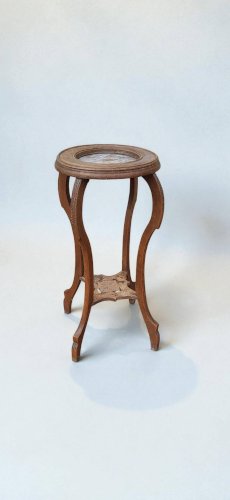 Sellette Art déco en bois et marbre