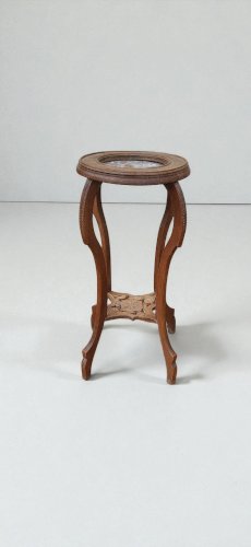 Sellette Art déco en bois et marbre