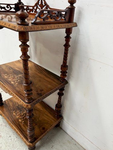 Sellette de présentation Napoléon III en acajou marqueté XIX siècle