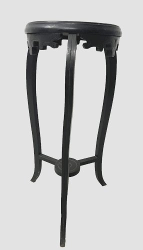 Sellette ronde de style Napoléon en poirier noirci XX siècle