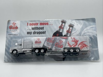 Peterbilt 377 Cab Cola & Beer Semi-Trailer 1/87 HO
