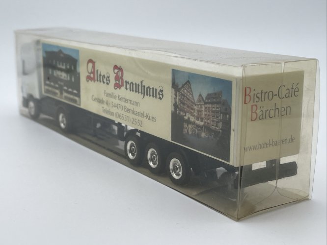 Semi-remorque Scania Altes Brauhaus Et Hôtel Baren 1/87 HO