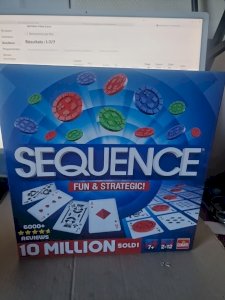 Sequence - Family and Children Board Game for Ages 7 and Up - Line Up 5 Tokens to...