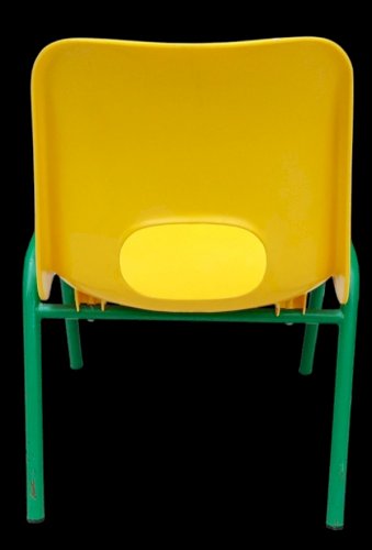 Série 10 Petites Chaises Coque Enfant Vintage Empilable Mobilier École