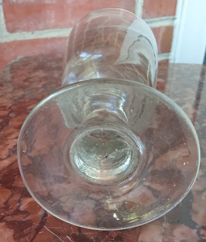 Série 3 Grands Verres Absinthe Verre Soufflé  Bar Bistrot Ancien Old Glasses