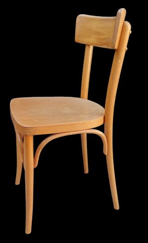 Série 4 Anciennes Chaises Bois Thonet Mobilier Bistrot Bar Ancien Estampillées