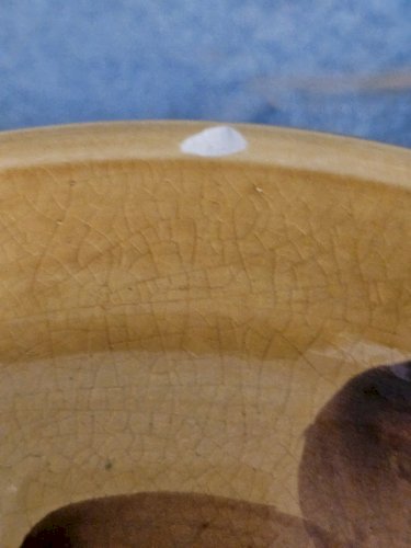 Série 7 assiettes plates céramique émaillées "Mexico" Sarreguemines