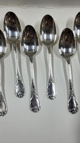 SERIE DE 12 GROSSES CUILLERES CHRISTOFLE MARLY EN METAL ARGENTE