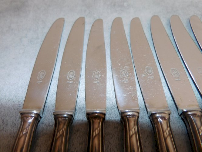 SERIE DE 12 PETITS COUTEAUX A DESSERT EN INOX SFAM