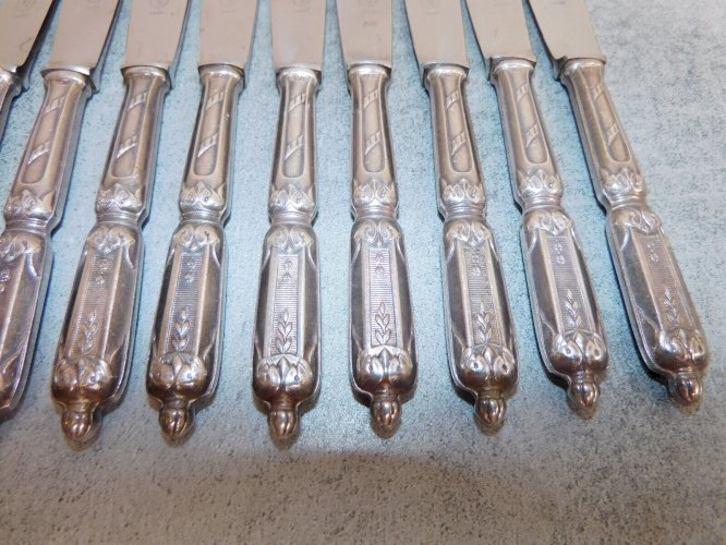 SERIE DE 12 PETITS COUTEAUX A DESSERT EN INOX SFAM