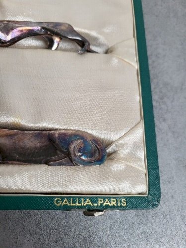 SERIE DE 12 PORTE COUTEAUX GALLIA PARIS