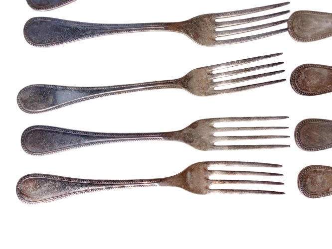 Série de 22 fourchettes + 1 Christofle hôtellerie