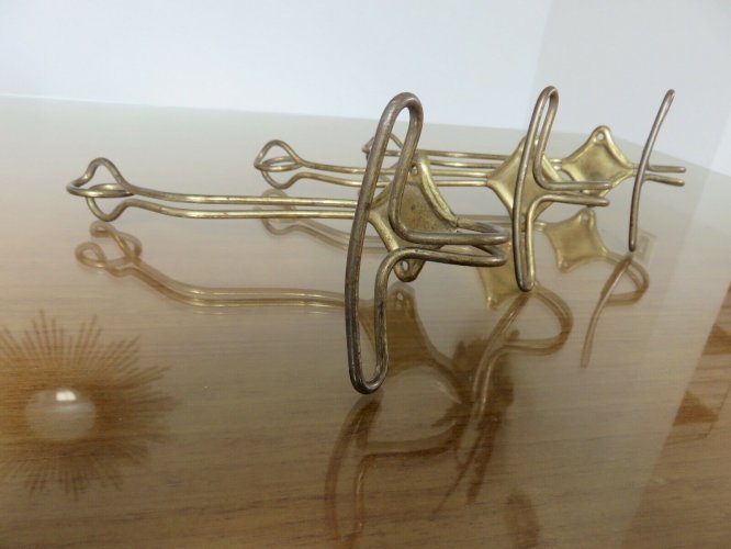SERIE DE 3 PATERES  ASTROLABE  MURALES DOUBLES EN METAL DORE ANNEES 50 60