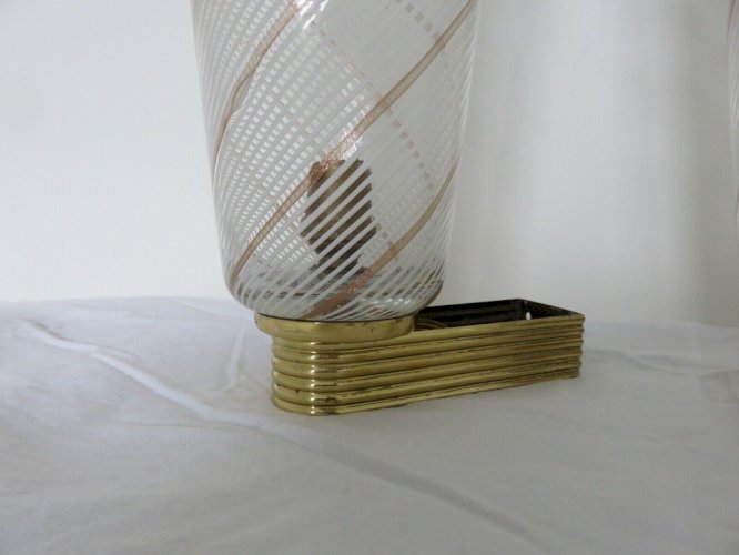 SERIE DE 4 APPLIQUES  BAROVIER & TOSO  EN VERRE DE MURANO ANNEE 1957.