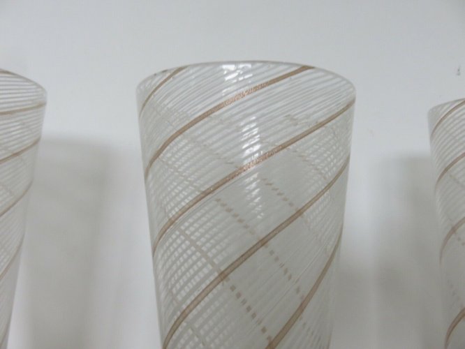 SERIE DE 4 APPLIQUES  BAROVIER & TOSO  EN VERRE DE MURANO ANNEE 1957.