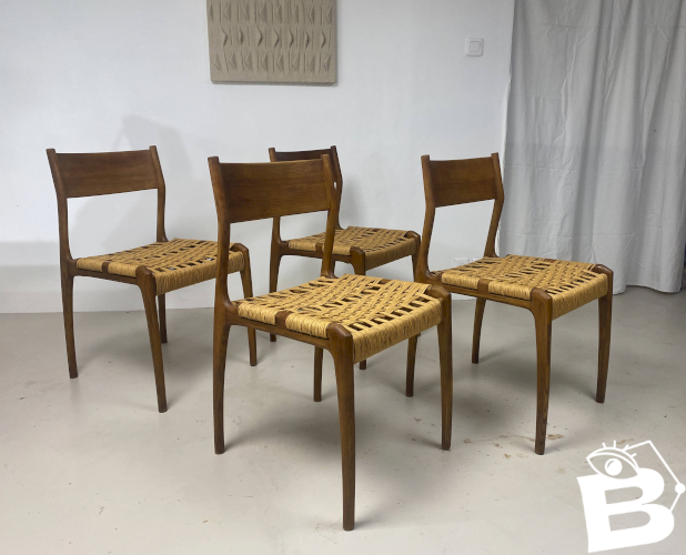 Série de 4 chaises Havana – Gessef, Consorzio Sedie Friuli