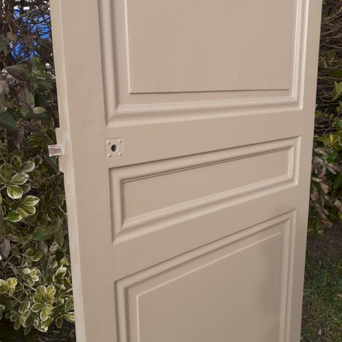 Série de 4 Portes de communication intérieures anciennes bois massif panneautées moulurées