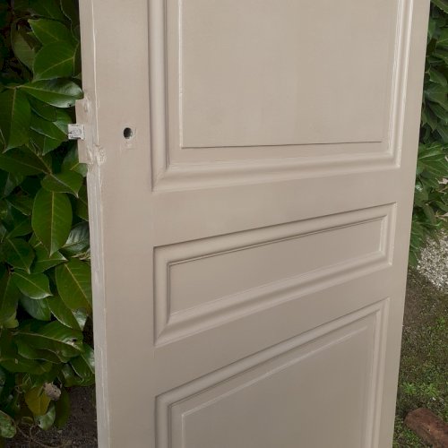 Série de 4 Portes de communication intérieures anciennes bois massif panneautées moulurées