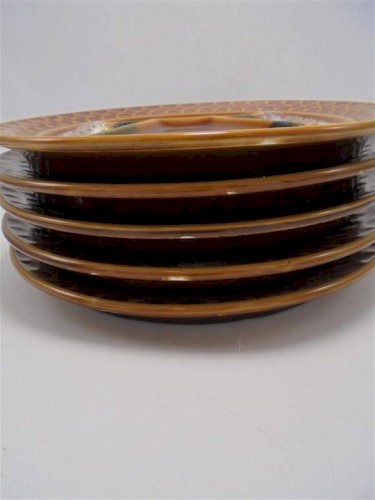 Série de 5 assiettes sarreguemines