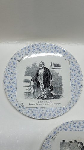SERIE DE 5 ASSIETTES SUR LES METIERS U et C SARREGUEMINES PERSE G