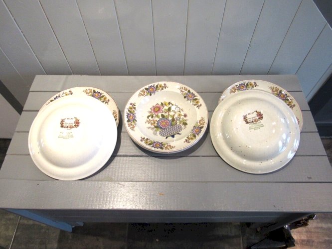 Série de 6 assiettes creuses ECLAT Sarreguemines