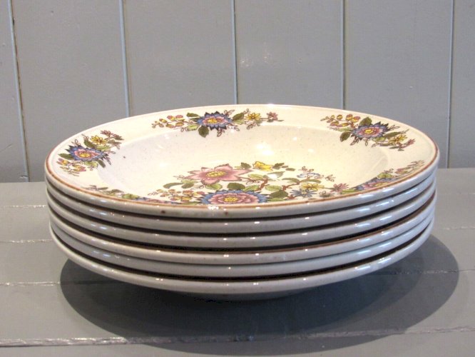 Série de 6 assiettes creuses ECLAT Sarreguemines