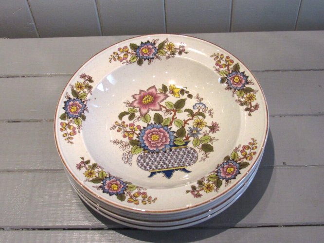 Série de 6 assiettes creuses ECLAT Sarreguemines
