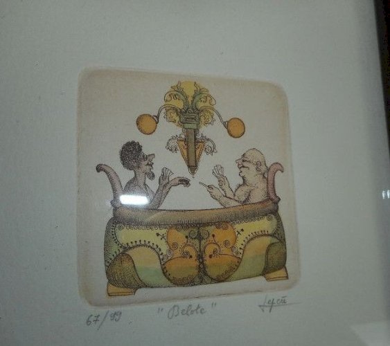 SERIE DE 8 GRAVURES EAU FORTE ET POINTE SECHE CHRISTIAN LEPERE 67 EX SUR 99