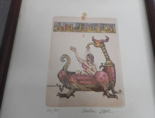 SERIE DE 8 GRAVURES EAU FORTE ET POINTE SECHE CHRISTIAN LEPERE 67 EX SUR 99