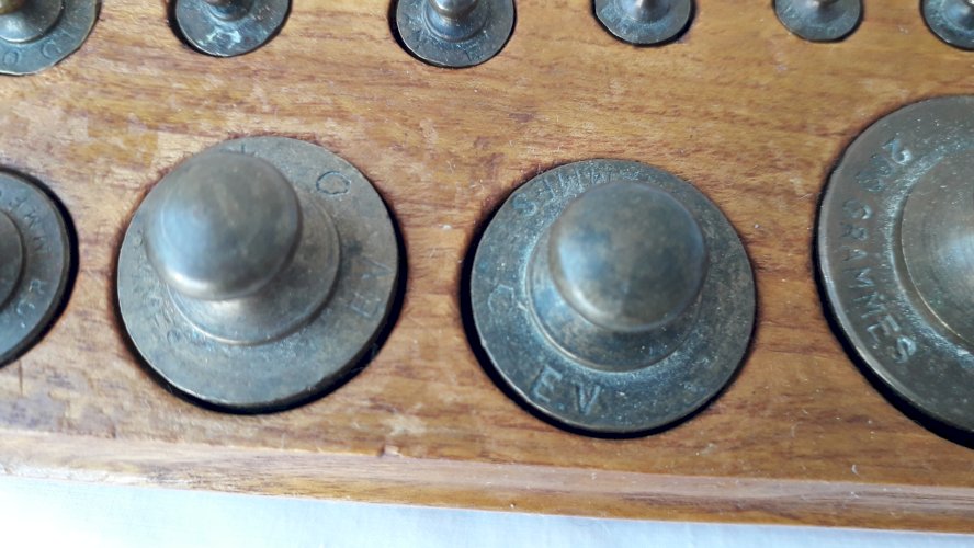 Série de poids pour balance