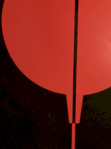 Sérigraphie Abstrait Abstraction Signé À Identifier Rouge Et Noir Art 1973 XXe