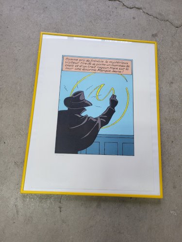 SERIGRAPHIE LA MARQUE JAUNE LE MONDE DE EDGAR P JACOBS