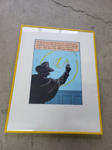SERIGRAPHIE LA MARQUE JAUNE LE MONDE DE EDGAR P JACOBS