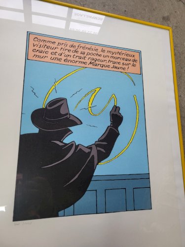 SERIGRAPHIE LA MARQUE JAUNE LE MONDE DE EDGAR P JACOBS