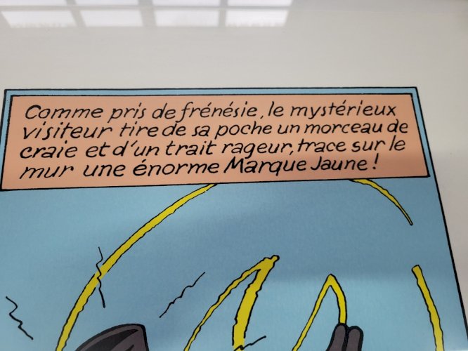 SERIGRAPHIE LA MARQUE JAUNE LE MONDE DE EDGAR P JACOBS