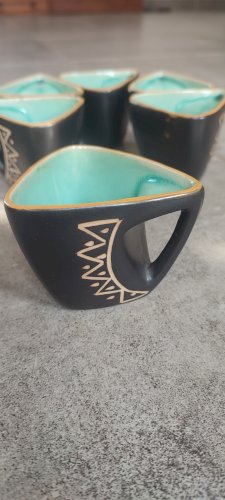 Service à café céramique Design Triangulaire 1950