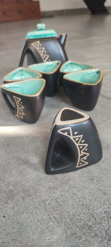 Service à café céramique Design Triangulaire 1950