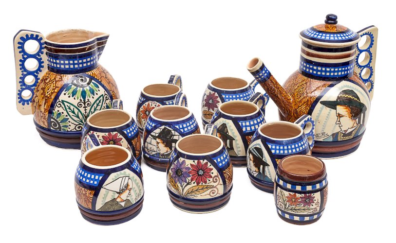 Service à café Paul Fouillen Quimper