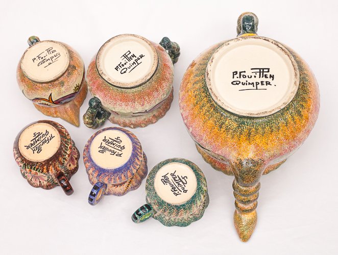 Service à café Paul Fouillen Quimper