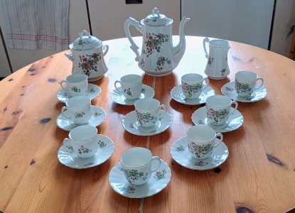 Service à café porcelaine de Limoges ELITE 