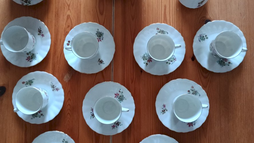 Service à café porcelaine de Limoges ELITE 