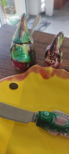 Service à condiments céramique Vallauris