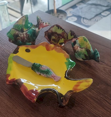 Service à condiments céramique Vallauris