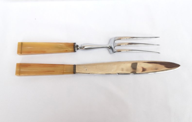 Service à découper ancien Art Déco