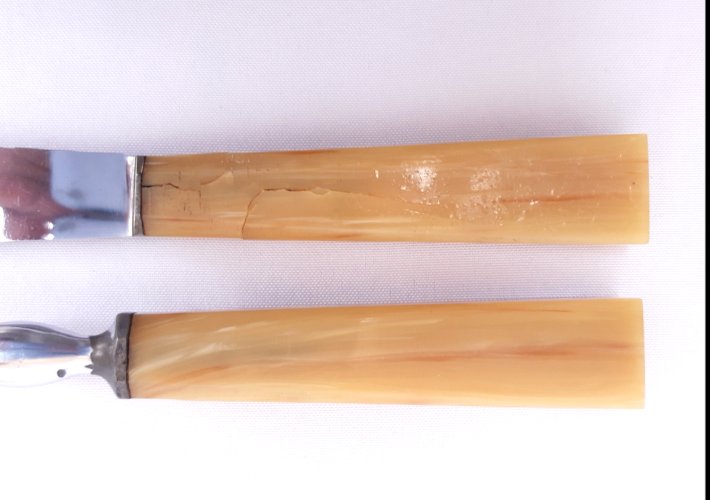 Service à découper ancien Art Déco