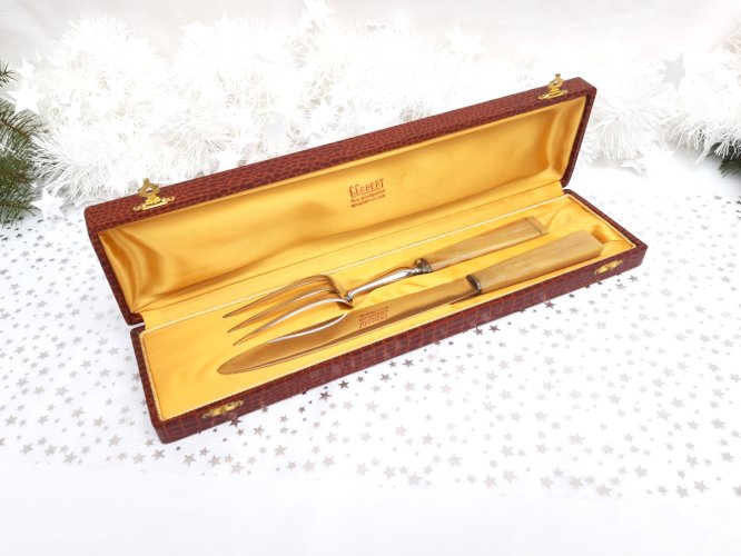 Service à découper ancien Art Déco