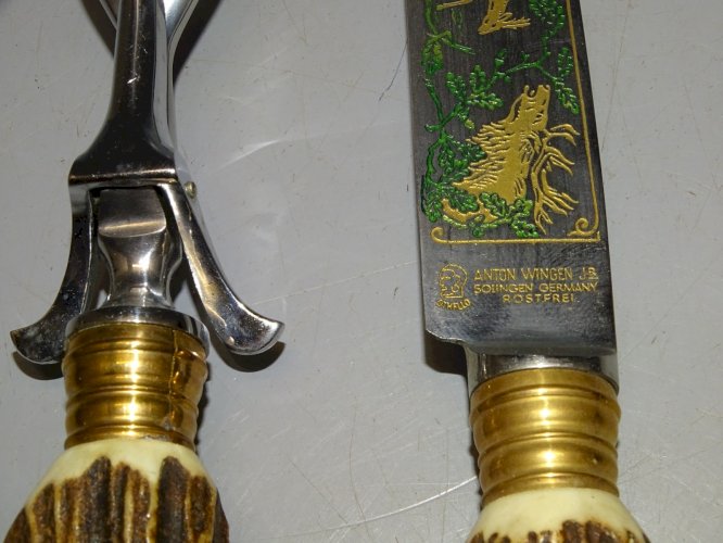 -SERVICE A DECOUPER ANTON WINGEN JB SOLINGEN GERMANY ROST FREI BOIS de CERF   D